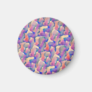 Aimant Aquarelle multicolore Motif