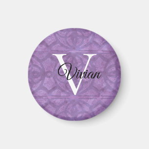 Aimant Aquarelle mute violet