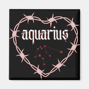 Aimant Aquarius Constellation Gothique Barbed Design