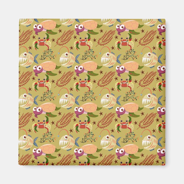 Aimant Aquatic animals | ocean underwater life (Devant)