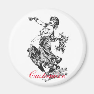 Aimant Arabian Belly Dancer Art Vintage Thunder_Cove