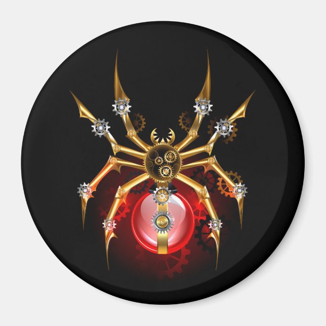 Aimant Araignée en vapeur noire (Devant)