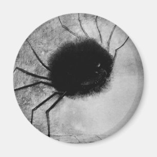 Aimant Araignée souriante par Odilon Redon, Halloween Vin