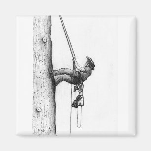 Aimant Arb Art Arboriste Arbre Chirurgien tronçonneuse Ca