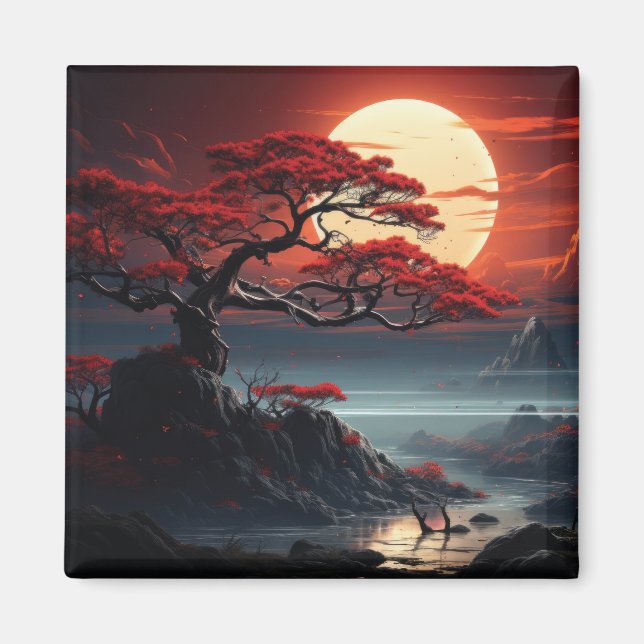 Aimant Arbre bonsaï (Devant)