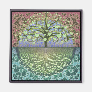 Aimant Arbre de Coeurs de vie et d'Amour