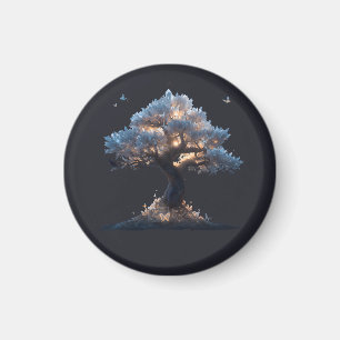 Aimant Arbre de cristal cosmique Art – Conception de natu