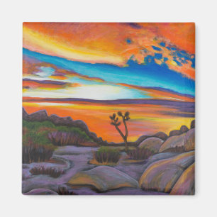 Aimant Arbre de Joshua au coucher du soleil