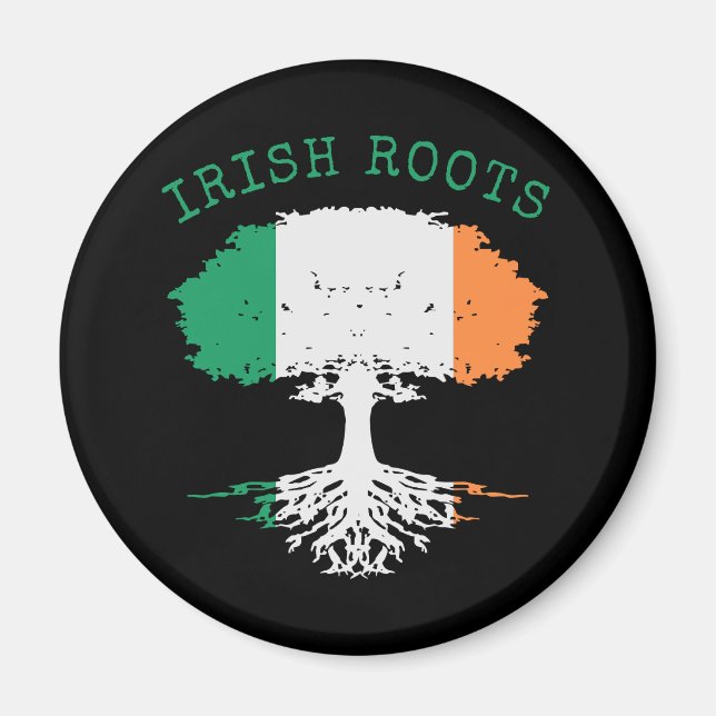 Aimant Arbre de la famille des racines irlandaises (Devant)
