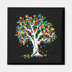 Aimant Arbre de la Sensibilisation sur l'autisme de vie M