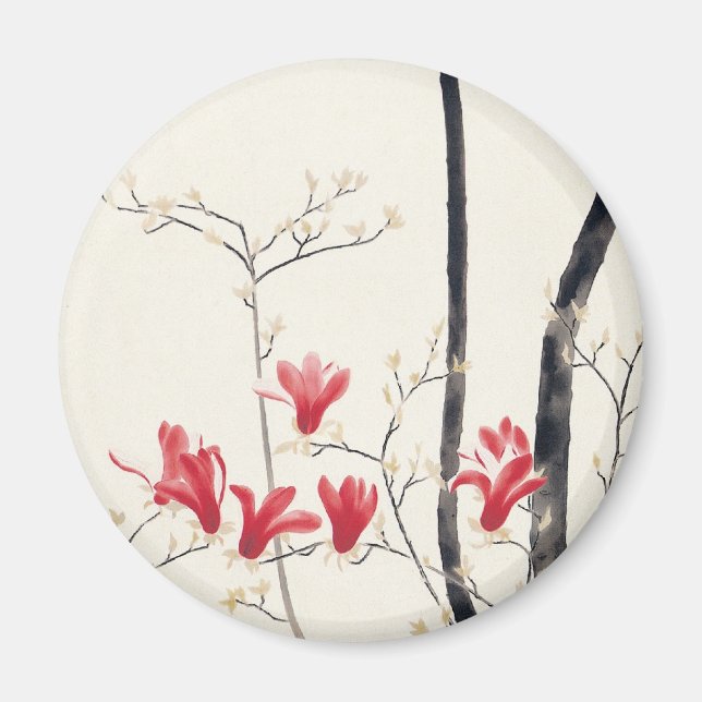 Aimant Arbre de Magnolia par Kobayashi Kokei, Nature Vint (Devant)