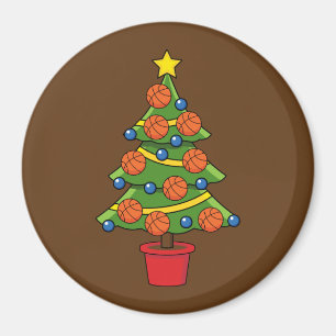 Aimant Arbre de Noël de basket-ball