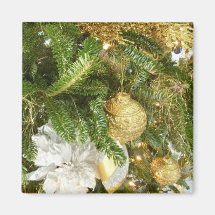 Aimant Arbre de Noël I Argent et Or