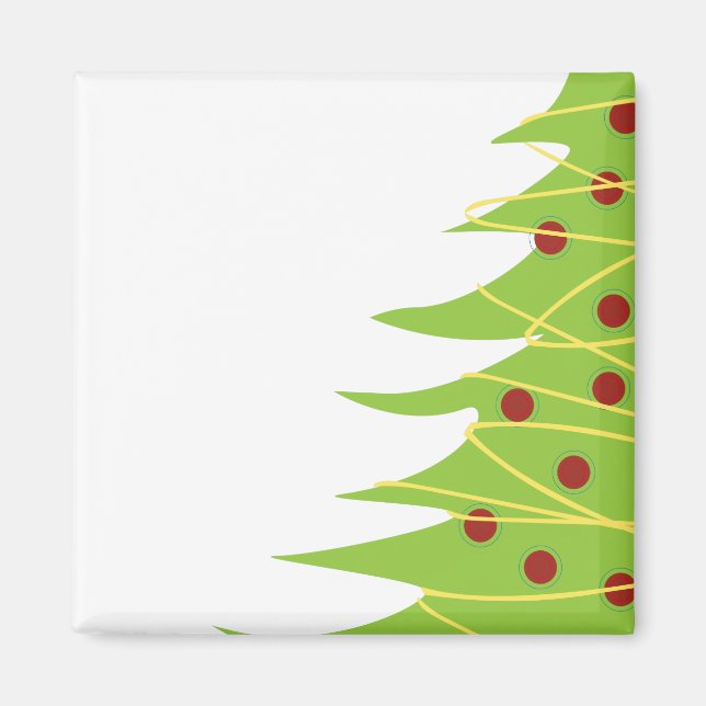 Aimant Arbre de Noël moderne (Devant)