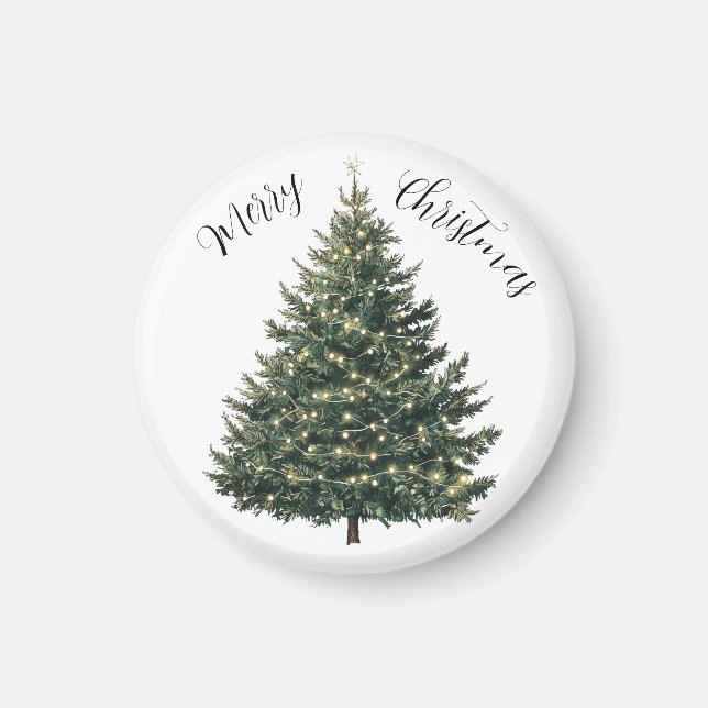Aimant Arbre de Noël personnalisé (Devant)