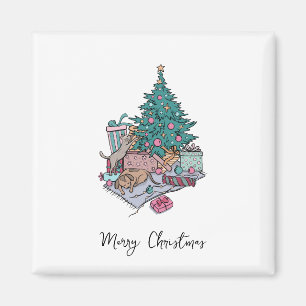 Aimant Arbre De Noël Pour Chat Et Chiot Simple Minimalist