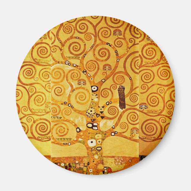 Aimant Arbre de vie Gustav Klimt Nouveau (Devant)