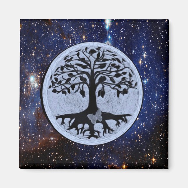 Aimant Arbre des étoiles de vie (Devant)