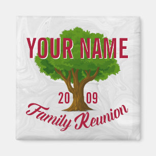 Aimant Arbre vivant Réunion familiale personnalisée