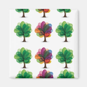 Aimant Arbres Abstraits