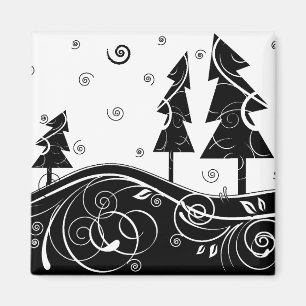 Aimant arbres de Noël de b&w
