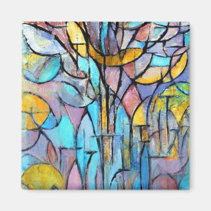 Aimant Arbres de Piet Mondrian