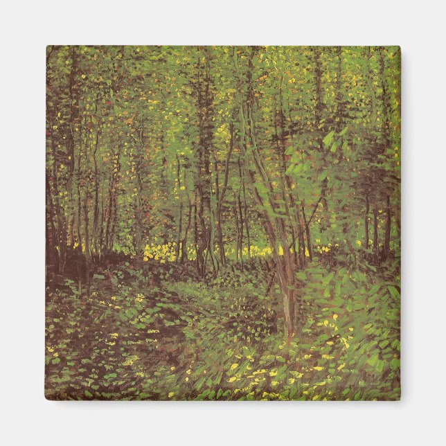 Aimant Arbres et sous-bois par Vincent van Gogh (Devant)