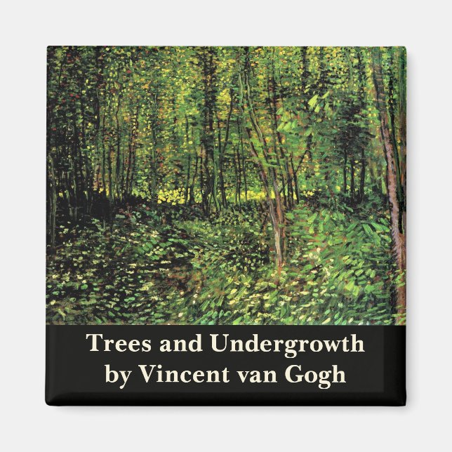 Aimant Arbres et sous-bois par Vincent van Gogh (Devant)