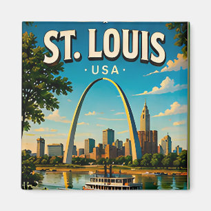 Aimant Arc de Gateway de Saint-Louis dans le Missouri Sou