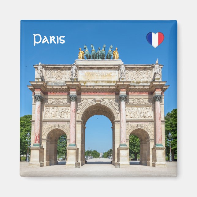 Aimant Arc de triomphe Carrousel à Paris, France (Devant)