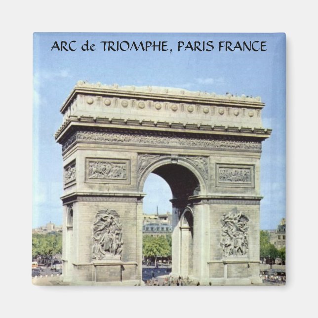 Aimant ARC de TRIOMPHE, PARIS FRANCE (Devant)