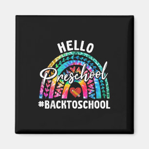 Aimant Arc-en-ciel Bonjour Préscolaire Retour à l'école E