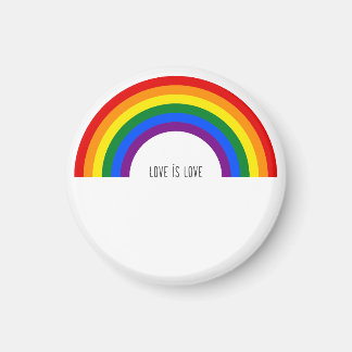 Aimant Arc-en-ciel de la fierté gay. L'amour est amour.