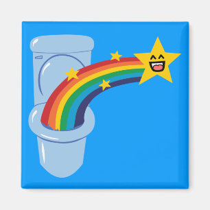 Aimant Arc-en-ciel de toilette