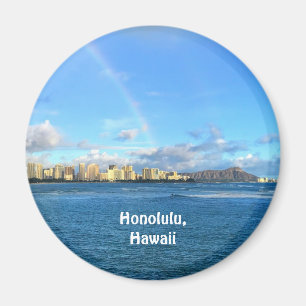 Aimant Arc en ciel sur Honolulu, Hawaii