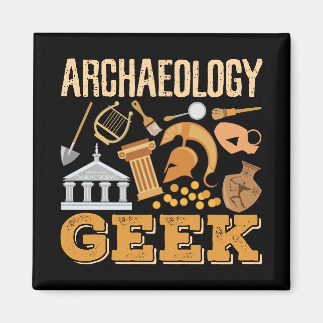 Aimant Archéologie Professeur Geek Professeur Étudiant Ar (Devant)