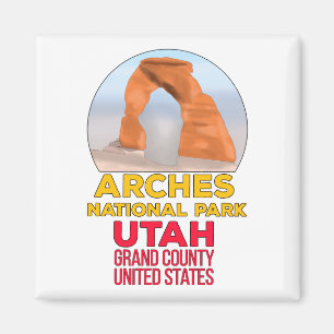 Aimant Arches National Park Utah Grand Comté USA