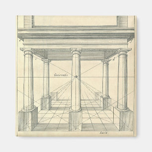 Aimant Architecture Ancienne, Portique Romain avec Colonn