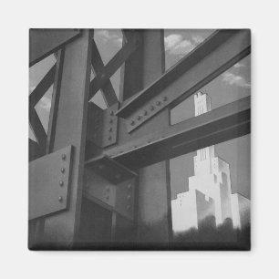 Aimant Architecture de gratte-ciel de construction en aci