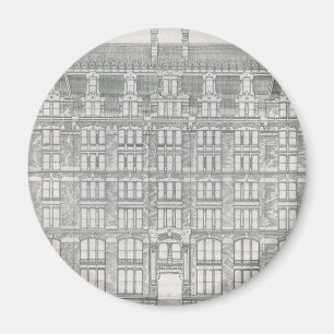 Aimant Architecture vintage, compagnie du canal Delaware 