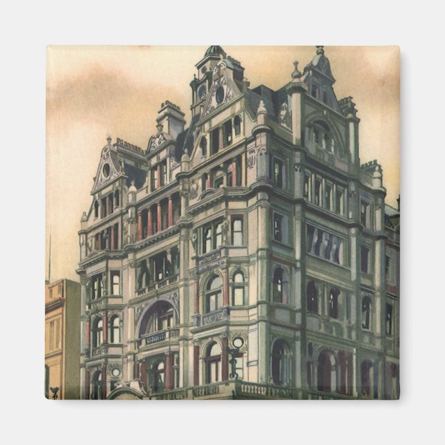Aimant Architecture vintage Queens Hotel Leicester Carré (Devant)