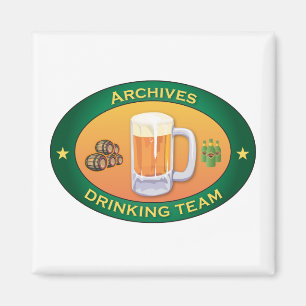 Aimant Archives buvant l'équipe