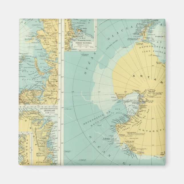 Aimant Arctique, Antarctique (Devant)