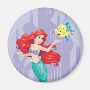 Aimant Ariel et Flounder