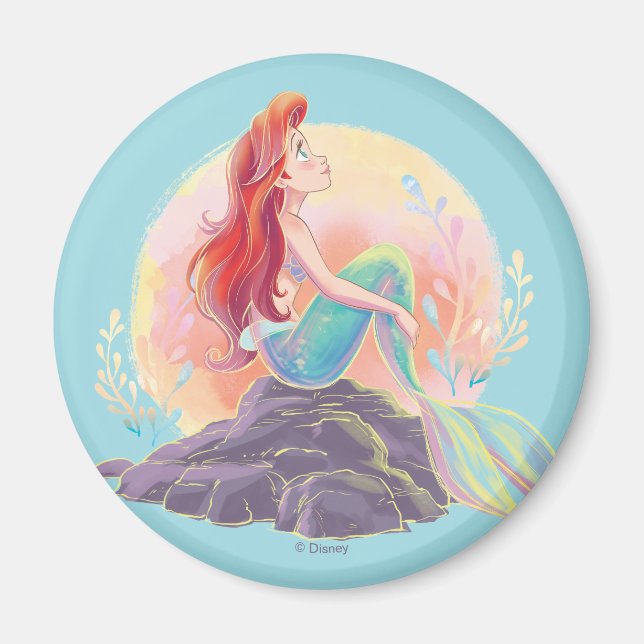 Aimant Ariel rêvé sur les rochers (Devant)