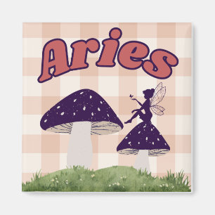 Aimant Aries Cottagecore Aesthétique Fairy Musroom Art