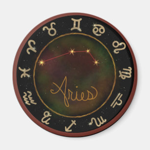 Aimant Aries zodiac constellation de cercle magique