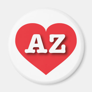 Aimant Arizona Red Heart - J'aime AZ