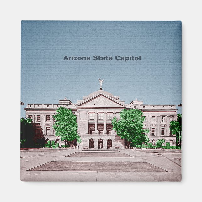 Aimant Arizona State Capitol teintée colorée (Devant)