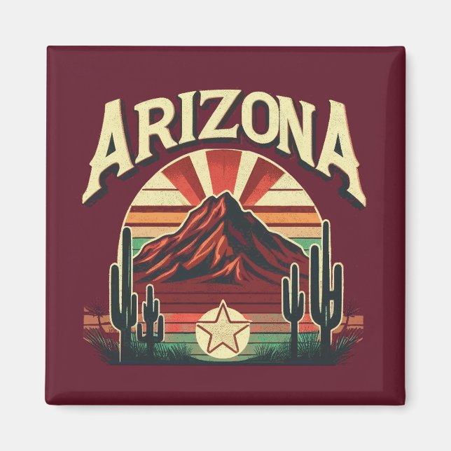 Aimant Arizona vintage (Devant)
